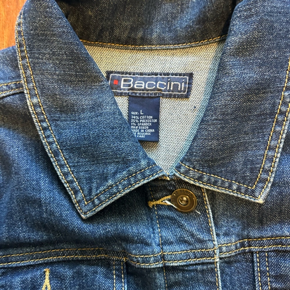 Jean Jacket Women’s Size Large - Picture 6 of 9